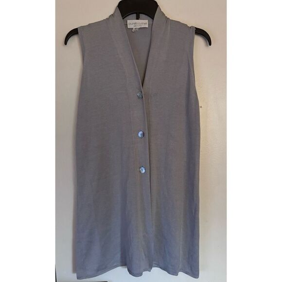 Brunelo Cucineli Silk Sleeveless long Cardigan Size S - Picture 1 of 5